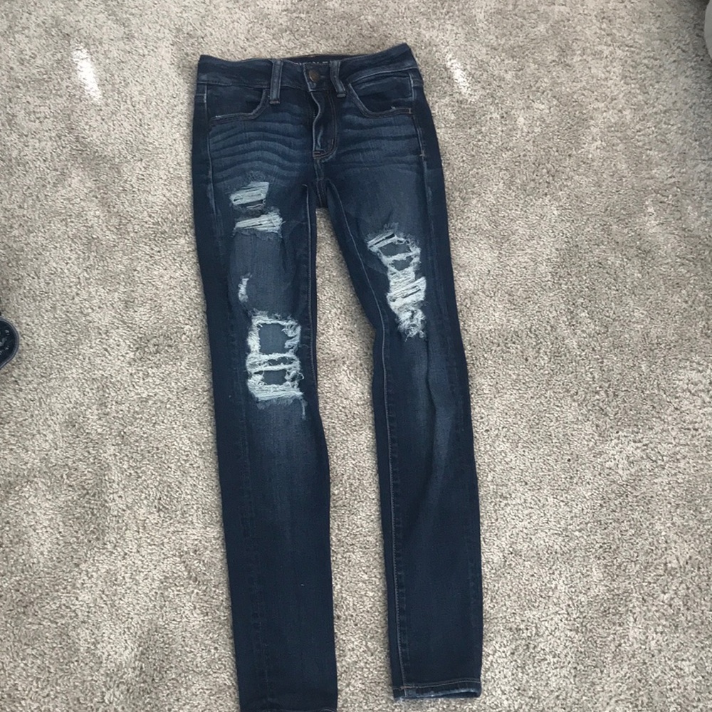 AEO ripped jeggings